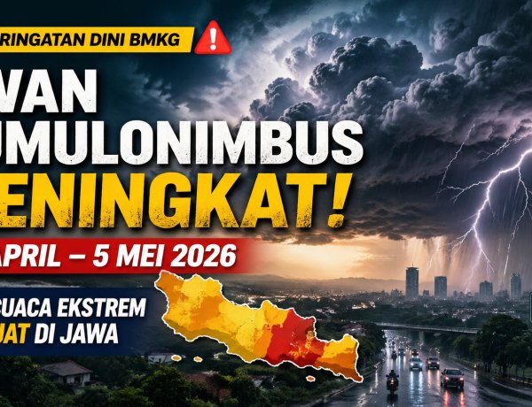 BMKG Peringatkan Potensi Cuaca Ekstrem di Jawa, Awan Cumulonimbus Meningkat