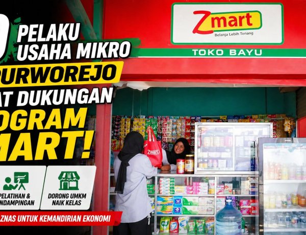 40 UMKM Purworejo Terima Bantuan Zmart dari Baznas untuk Kembangkan Usaha