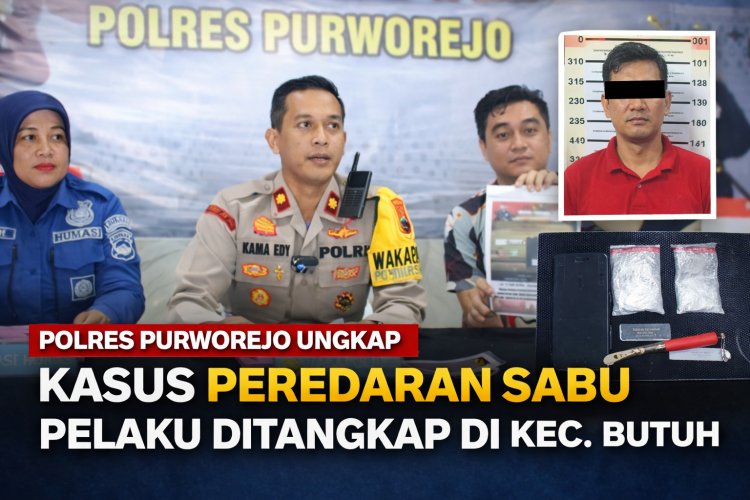 Polres Purworejo Amankan Pelaku Dugaan Peredaran Sabu di Kecamatan Butuh
