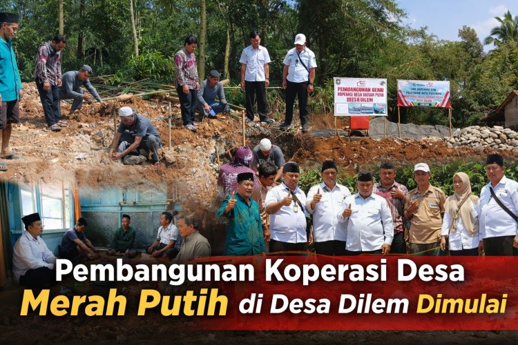 Peletakan Batu Pertama Koperasi Desa Merah Putih di Desa Dilem, Wujud Penguatan Ekonomi Warga