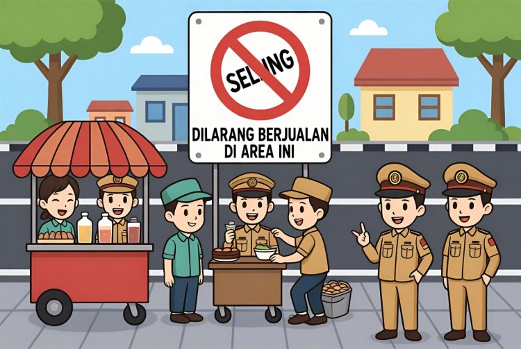 Nekat Jualan di Zona Terlarang, Puluhan PKL di Kota Malang Diangkut Satpol PP