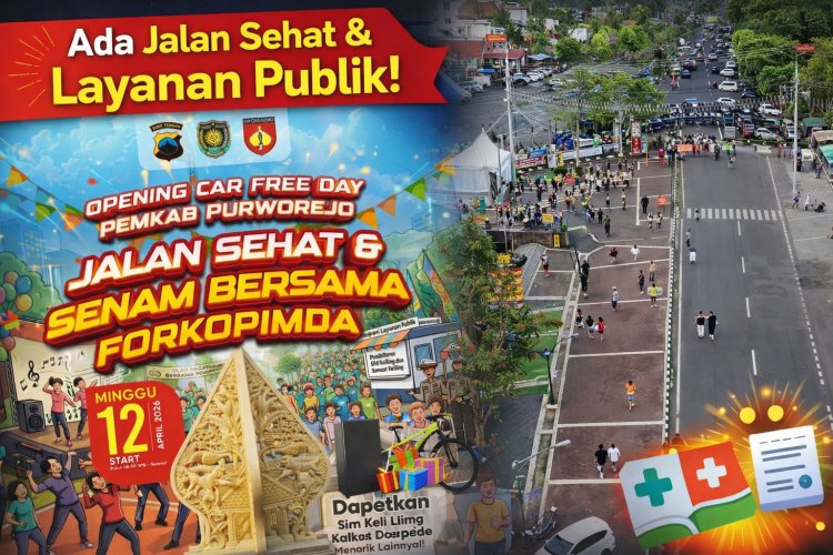 Polres dan Pemkab Purworejo Hidupkan Kembali Car Free Day, Hadirkan Layanan Publik