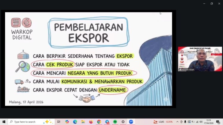 Webinar Dorong UMKM Naik Kelas, Peluang Ekspor Kini Lebih Terbuka