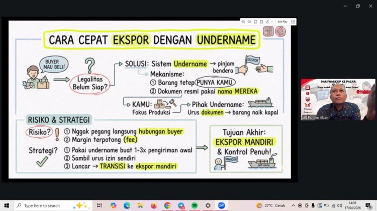 Webinar Dorong UMKM Naik Kelas, Peluang Ekspor Kini Lebih Terbuka