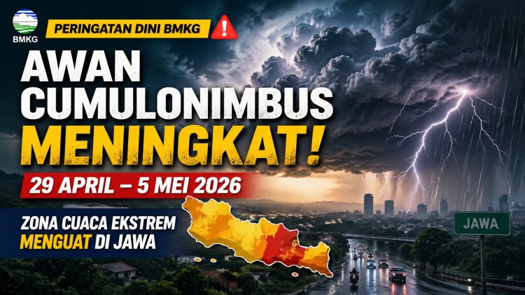 BMKG Peringatkan Potensi Cuaca Ekstrem di Jawa, Awan Cumulonimbus Meningkat