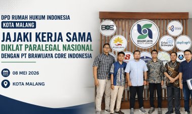 DPD Rumah Hukum Indonesia Kota Malang Jajaki Kerja Sama Diklat Paralegal Nasional dengan PT Brawijaya Core Indonesia