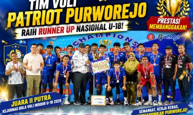 Tim Voli Patriot Purworejo Raih Runner Up Nasional U-18