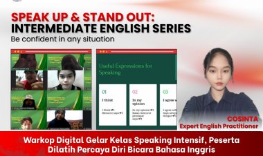 Warkop Digital Gelar Kelas Speaking Intensif, Peserta Dilatih Percaya Diri Bicara Bahasa Inggris