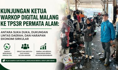 Ketua Warkop Digital Malang Kunjungi TPS3R Permata Alam, Dorong Ekonomi Sirkular Berbasis Masyarakat