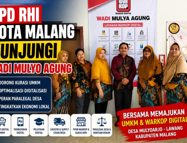 DPD Rumah Hukum Indonesia Kota Malang Kunjungi WADI Mulyo Agung, Dorong Optimalisasi UMKM Desa