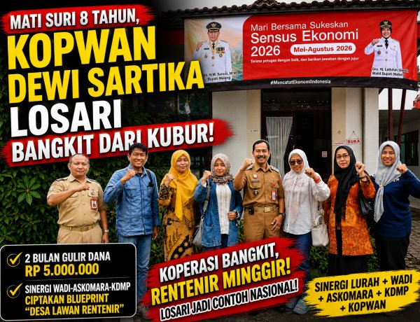 Mati Suri 8 Tahun, Kopwan Dewi Sartika Losari Bangkit Dari Kubur