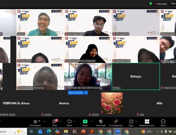 BEBAR English Bersama SPEACON AI Tingkatkan Kemampuan Bahasa Inggris Peserta Magang Kemnaker