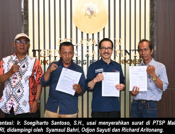 Soegiharto Santoso Kembali Surati Ketua Mahkamah Agung Terkait Perkara Kasasi No. 431 K/TUN/2026 dan Infokan adanya 16 LP Perkara APKOMINDO