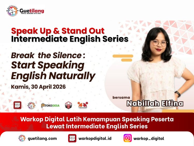 Warkop Digital Latih Kemampuan Speaking Peserta Lewat Intermediate English Series
