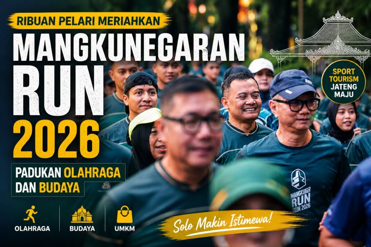 Mangkunegaran Run 2026 di Solo Padukan Olahraga dan Budaya, Ribuan Pelari Ikut Meriahkan