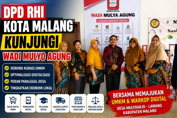 DPD Rumah Hukum Indonesia Kota Malang Kunjungi WADI Mulyo Agung, Dorong Optimalisasi UMKM Desa