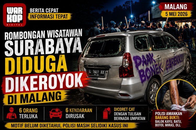 Dugaan Pengeroyokan terhadap Rombongan Wisatawan Surabaya Terjadi di Malang, 6 Orang Mengalami Luka-Luka