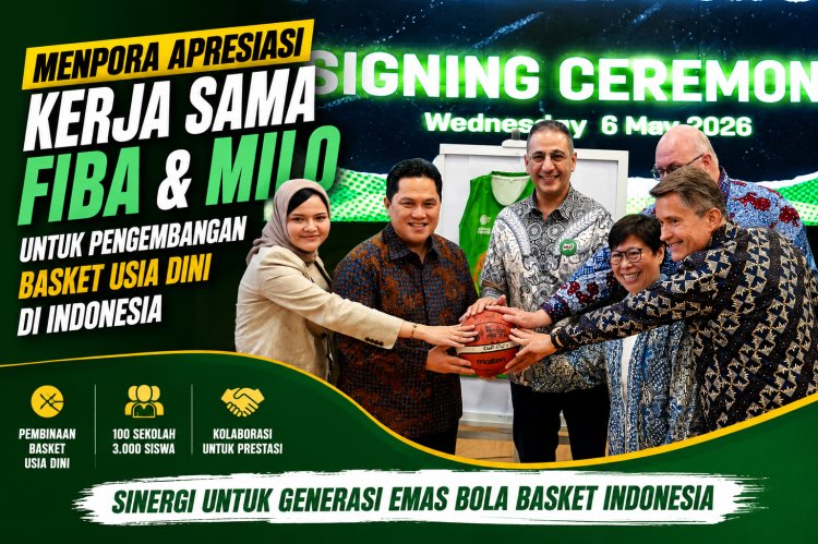 Menpora Apresiasi Kerja Sama FIBA dan MILO untuk Pengembangan Basket Usia Dini di Indonesia