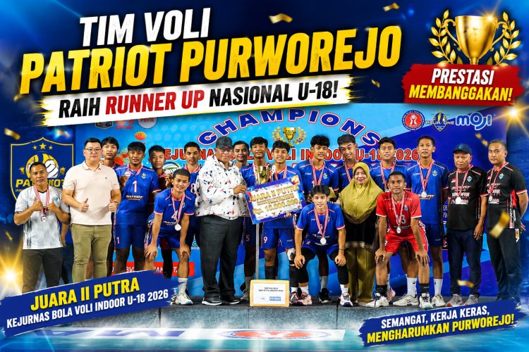 Tim Voli Patriot Purworejo Raih Runner Up Nasional U-18