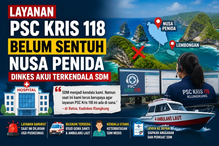 Layanan PSC Kris 118 Belum Sentuh Nusa Penida, Dinkes Akui Terkendala SDM