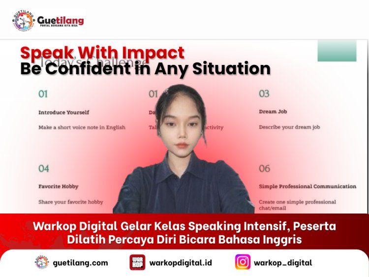 Warkop Digital Gelar Kelas Speaking Intensif, Peserta Dilatih Percaya Diri Bicara Bahasa Inggris