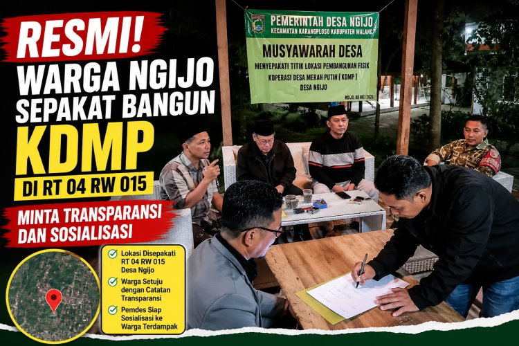 Resmi! Warga Ngijo Sepakat Bangun KDMP di RT 04 RW 015, Minta Transparansi dan Sosialisasi