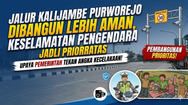 Jalur Kalijambe Purworejo Dibangun Lebih Aman, Keselamatan Pengendara Jadi Prioritas