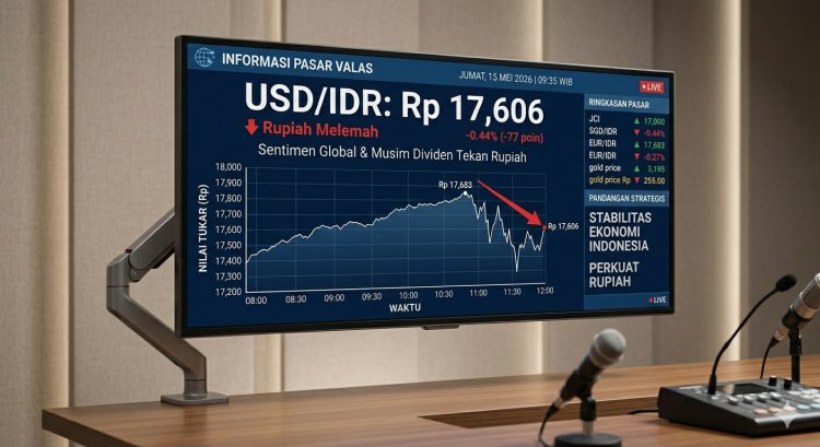 Rupiah Kembali Melemah, Tembus Rp 17.606 per Dolar AS