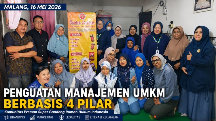 Penguatan Manajemen UMKM Berbasis Empat Pilar, Komunitas Preman Super Gandeng Rumah Hukum Indonesia