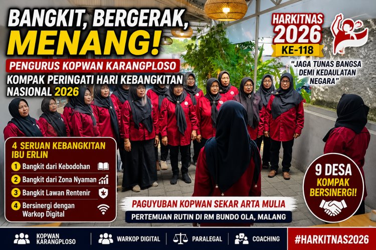 “Bangkit, Bergerak, Menang!” Pengurus Kopwan Karangploso Kompak Peringati Hari Kebangkitan Nasional 2026