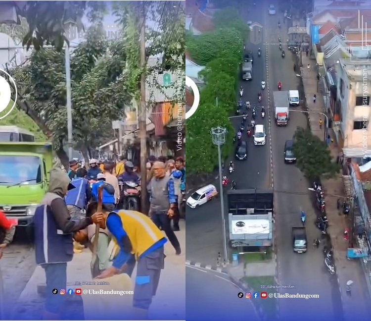 Pasar Cicadas Ditata Ulang: Petugas Lakukan Pembersihan Besar-Besaran demi Kenyamanan Publik