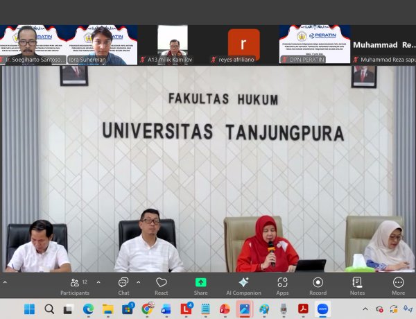 PERATIN dan FH Universitas Tanjungpura Resmi Jalin Kerja Sama Strategis untuk Memperkuat Ekosistem Hukum Digital dan Pengembangan Profesi Advokat