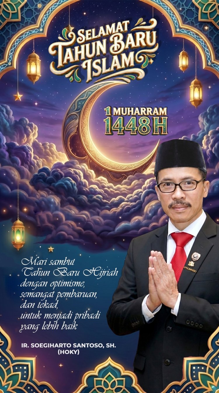 Soegiharto Santoso Mengucapkan Selamat Tahun Baru Islam 1 Muharam 1448 Hijriah