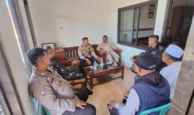 'Isu Rencana Aksi Damai', Kapolsek Sukaraja Laksanakan Kordinasi Dengan Pihak Terkait