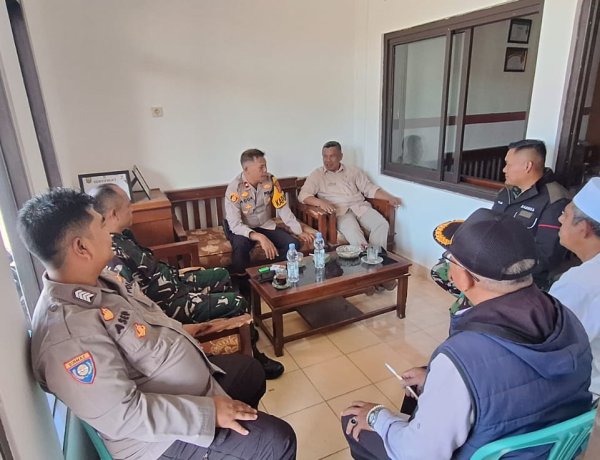 'Isu Rencana Aksi Damai', Kapolsek Sukaraja Laksanakan Kordinasi Dengan Pihak Terkait