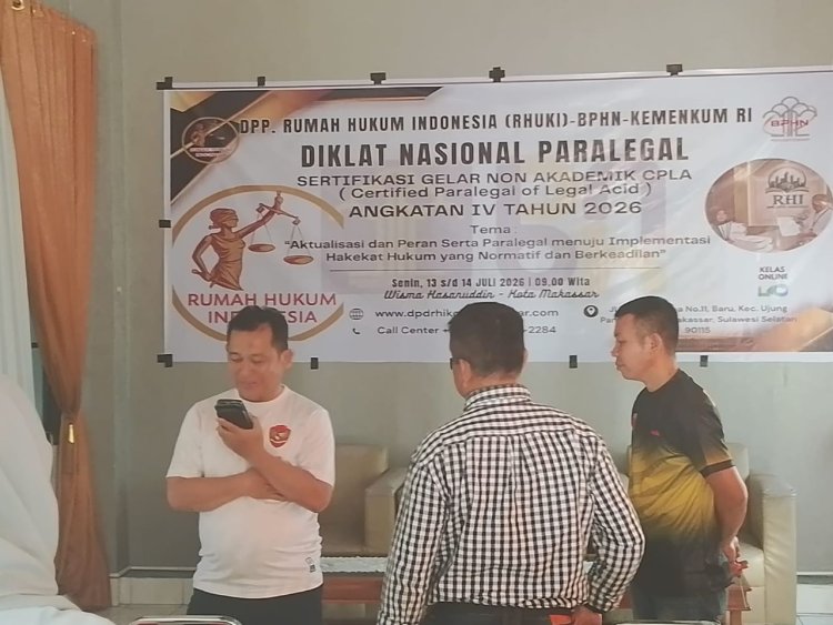 Ratusan Peserta Ikuti Diklat Paralegal Angkatan IV Rumah Hukum Indonesia Sulsel