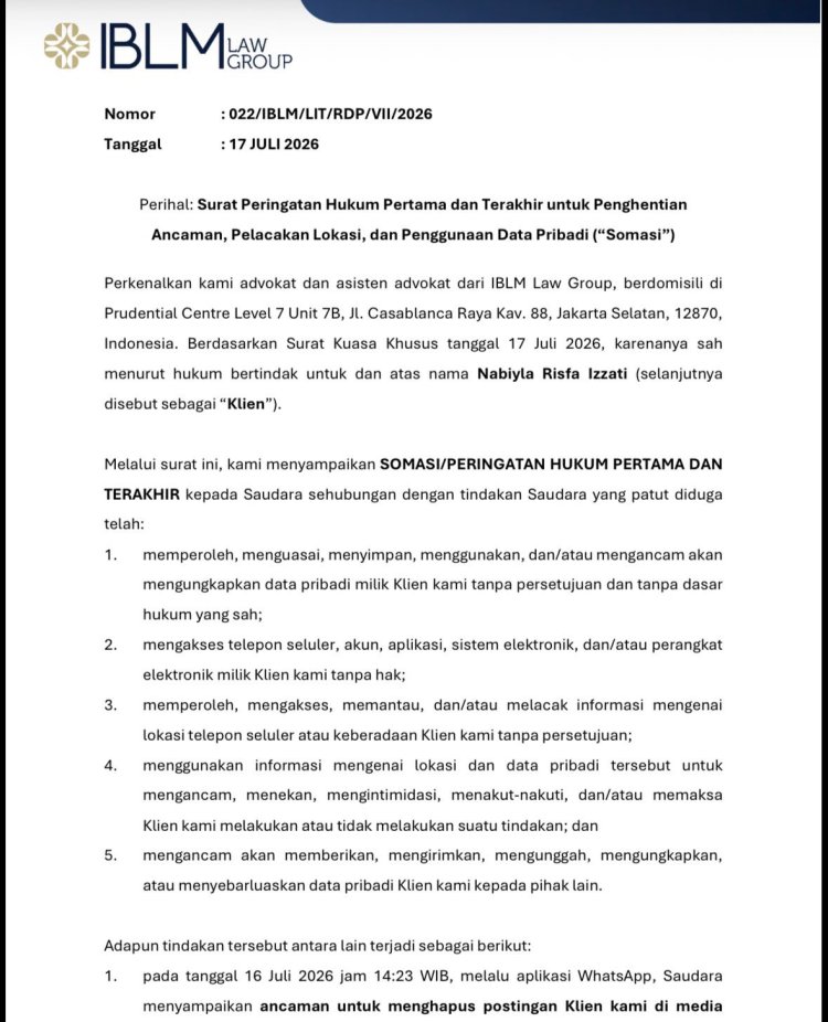 Dosen UGM Layangkan Somasi Usai Diduga Diintimidasi karena Kritik Mutasi di Kementerian PU
