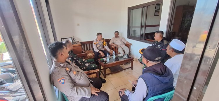 'Isu Rencana Aksi Damai', Kapolsek Sukaraja Laksanakan Kordinasi Dengan Pihak Terkait