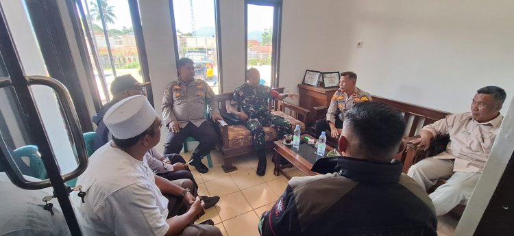 'Isu Rencana Aksi Damai', Kapolsek Sukaraja Laksanakan Kordinasi Dengan Pihak Terkait