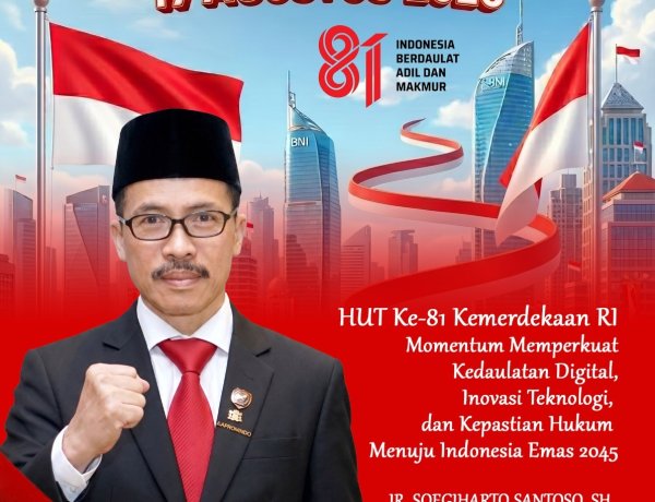 Ketua Umum APKOMINDO: HUT Ke-81 Kemerdekaan RI Momentum Memperkuat Kedaulatan Digital, Inovasi Teknologi, dan Kepastian Hukum Menuju Indonesia Emas 2045