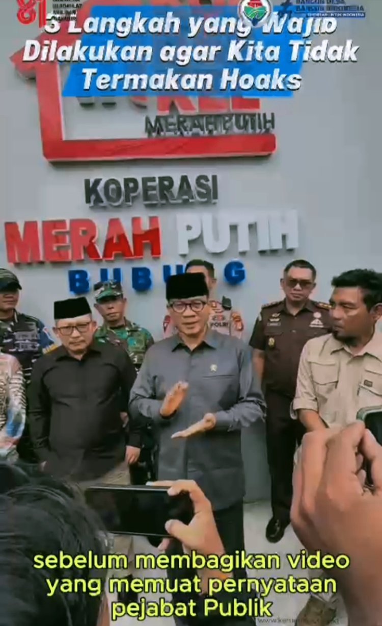 HOAX..! VIDEO MENTERI YANDRI SUSANTO SURUH TUTUP WARUNG ADALAH HASIL AI