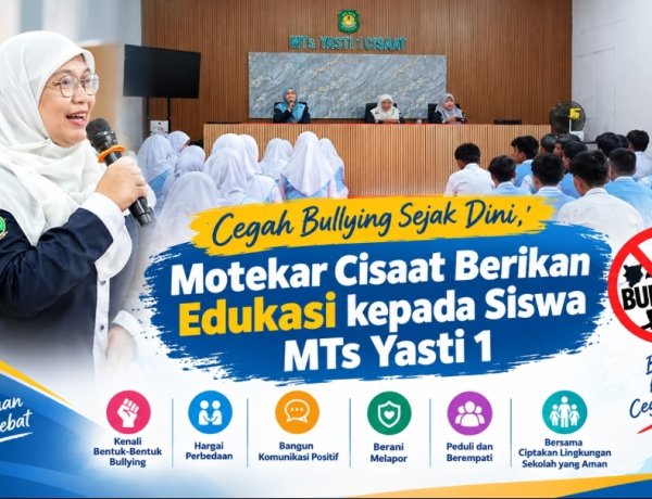 Cegah Bullying Sejak Dini, Motekar Cisaat Berikan Edukasi Kepada Siswa Mts Yasti 1