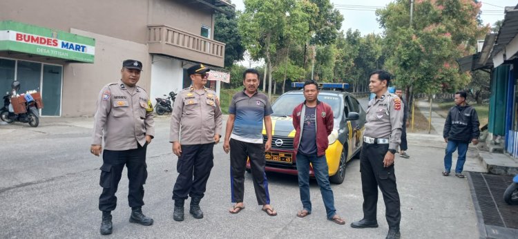 Tingkatkan Pengawasan Wilayah,Polsek Sukalarang Gelar Patroli Siang Hari