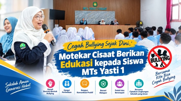 Cegah Bullying Sejak Dini, Motekar Cisaat Berikan Edukasi Kepada Siswa Mts Yasti 1