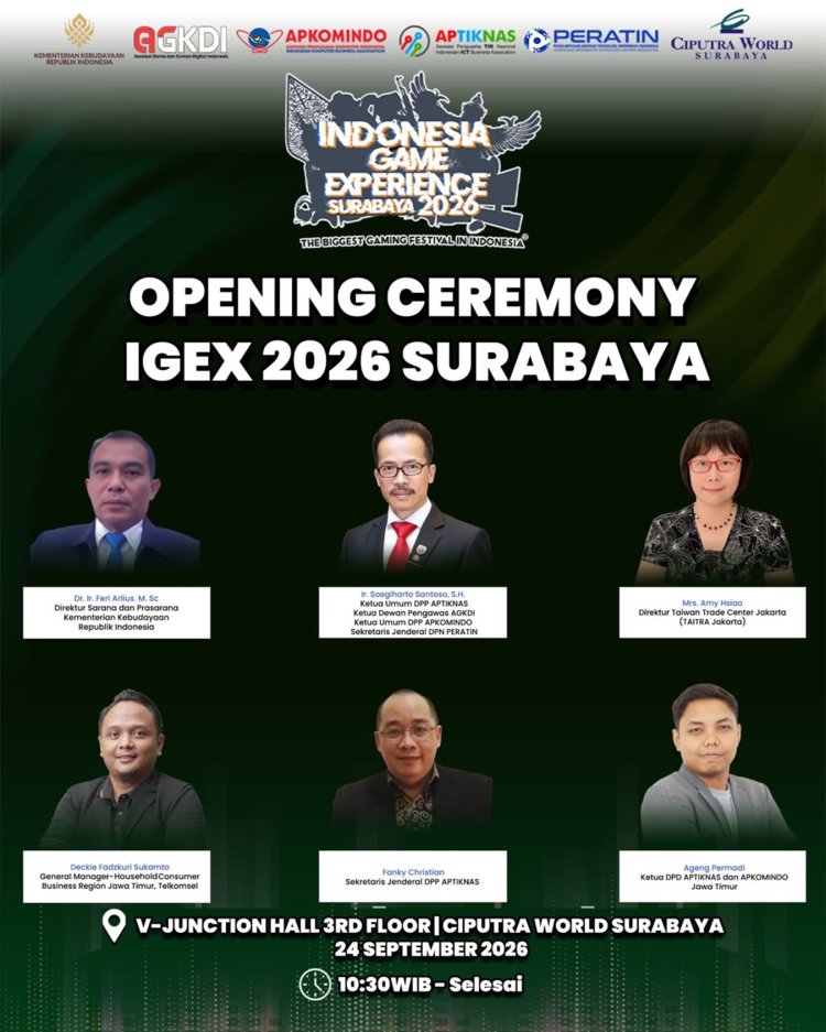 APKOMINDO, APTIKNAS, AGKDI, dan PERATIN Perkuat Ekosistem Industri Game dan AI Indonesia melalui IGEX 2026 dan ASOCIO Digital & AI Summit 2026