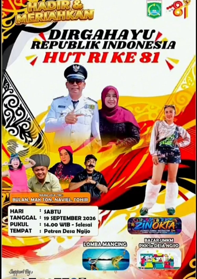 Meriah Pol! Ibu Lurah Borong Jajanan UMKM, Tim Mama Lela Bikin Ngakak di Penutupan HUT RI 81 Ngijo