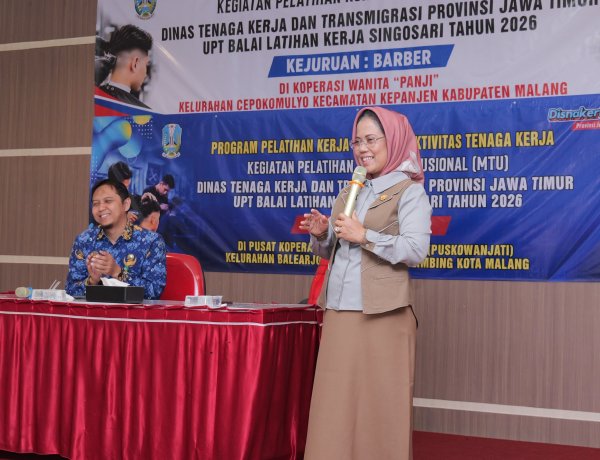 Dua Kelas Sekaligus! MTU Barbershop BLK Singosari untuk SBW Binaan Puskowanjati dan Paguyuban Koperasi Wanita "Panji" Kec. Kepanjen Binaan ASKOMARA Resmi Dibuka Bunda Untari di SBW Malang