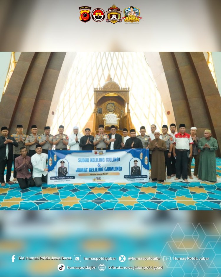 Perkuat Silaturahmi, Kapolda Jabar Pimpin Sholat Jum'at  Keliling
