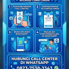 Cara hapus data dan akun tunai cakra